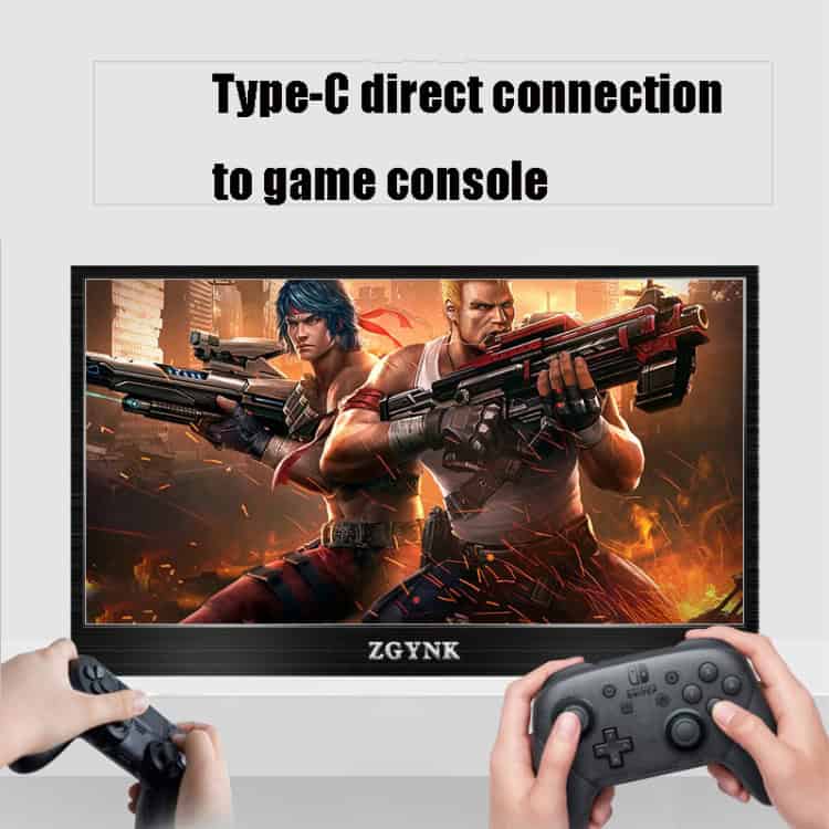 ZGYNK TPZ1303 Type-C Computer Extender Display - Enhanced Connectivity 7 High-Quality Gaming Monitor With Type-C Connection For Seamless Pc And Console Gameplay, Ideal For Esports, Streaming, And Immersive Gaming Experiences.
