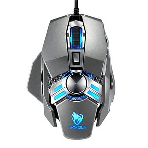 High-tech gaming mouse with customizable RGB lighting, ergonomic design, and precision tracking for professional gamers and eSports enthusiasts. Perfect for competitive gaming setup.