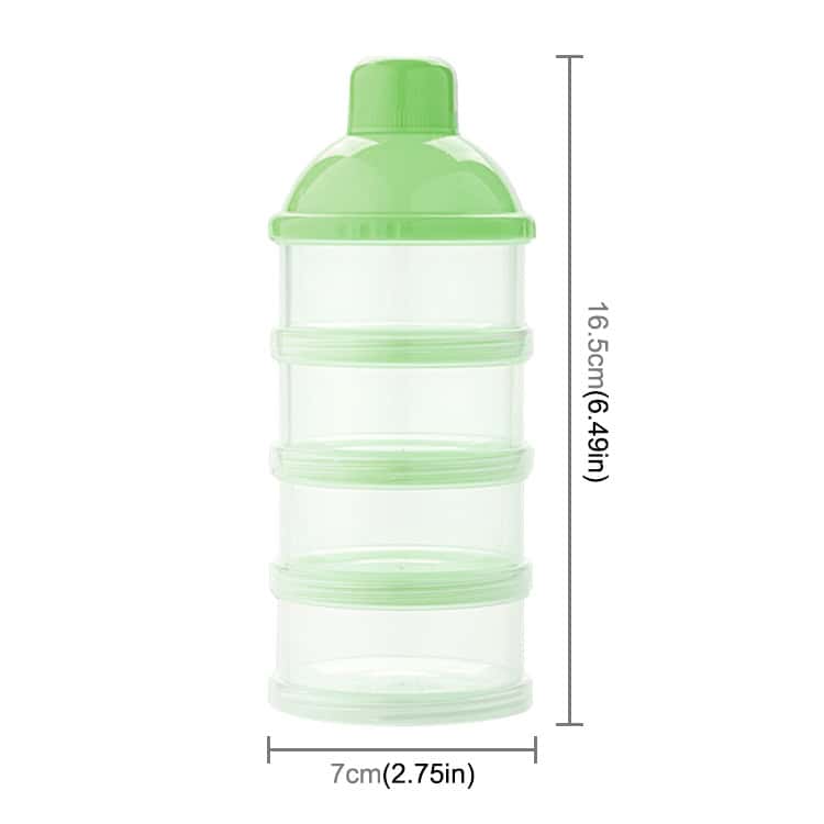 Portable Baby Milk Powder Formula Dispenser & Storage Container - Feed on the Go! 2 Refrigerator Storage Container With Multiple Tiers For Organizing Small Food Items, Spices, Or Snacks Efficiently. Ideal For Kitchen Organization And Space-Saving, Durable Plastic Construction, 16.5 Cm Height, 7 Cm Diameter.