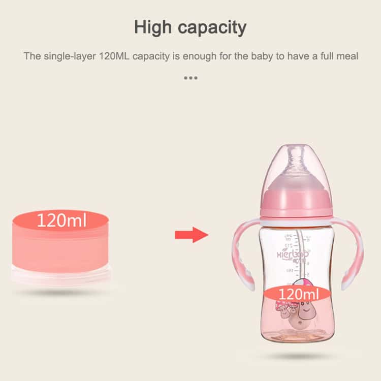 Portable Baby Milk Powder Formula Dispenser & Storage Container - Feed on the Go! 5 120Ml Baby Bottle Capacity - High Capacity Design For Full Baby Meals, Sturdy Single-Layer With Easy Grip Handles, Perfect For Infant Feeding And Travel Convenience.