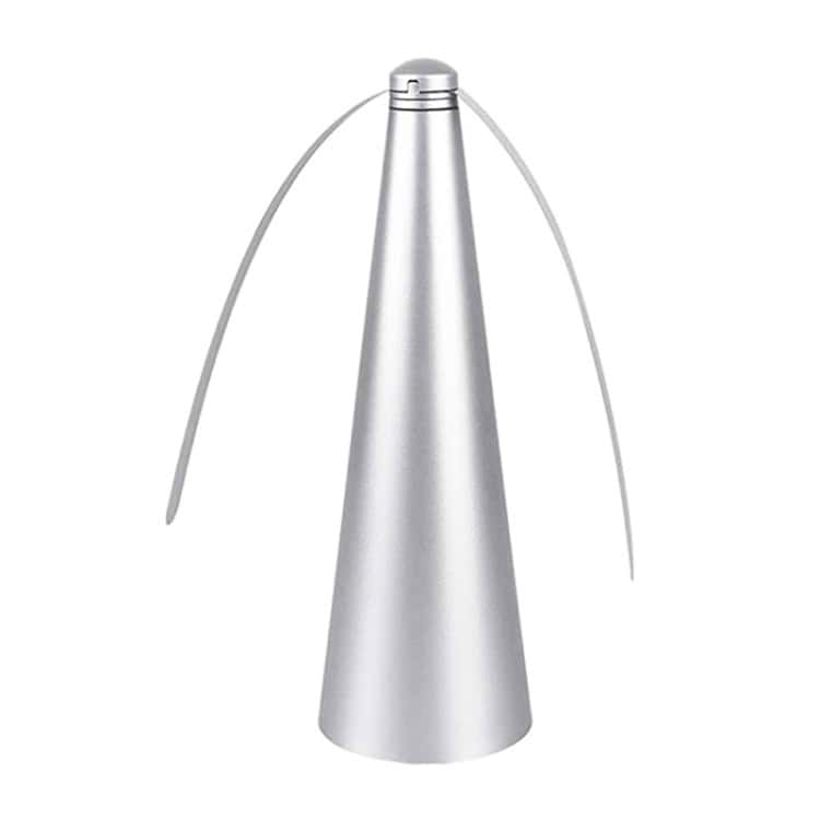 3-in-1 Outdoor Fan Repels Flies & Mosquitoes - Multi-Function Fly Trap 1 Aluminum Wind Turbine Model With Three Flexible Blades, Eco-Friendly Renewable Energy Source, Modern Design For Sustainable Power Generation.