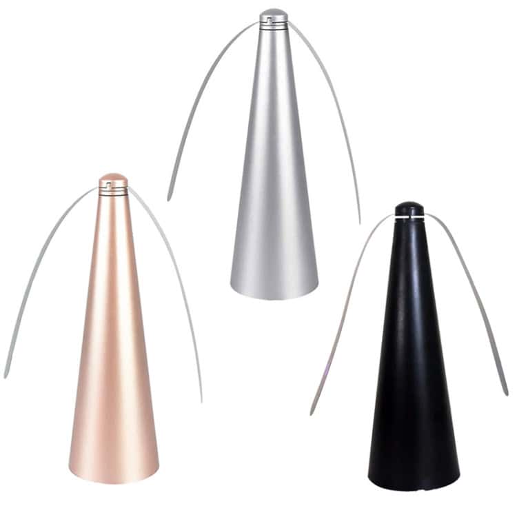 3-in-1 Outdoor Fan Repels Flies & Mosquitoes - Multi-Function Fly Trap 2 Wireless Microphone With Metallic Finish In Rose Gold, Silver, And Matte Black, Ideal For Professional Events And Performances At Syndmart.