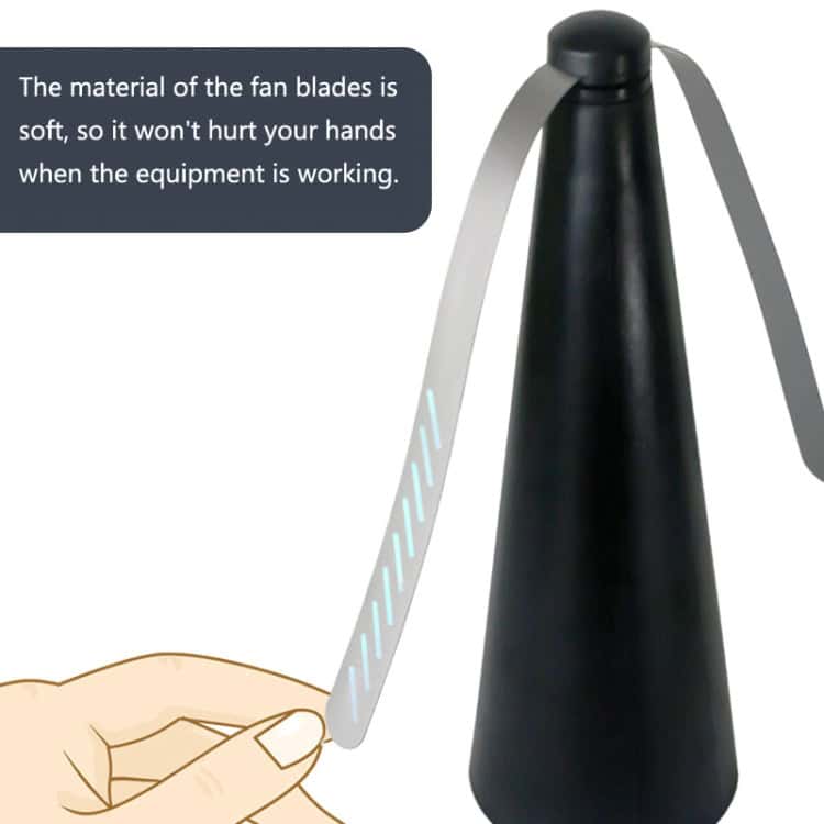 3-in-1 Outdoor Fan Repels Flies & Mosquitoes - Multi-Function Fly Trap 5 Replaceable Soft Fan Blades For Safe And Quiet Operation, Designed To Prevent Hand Injuries During Use, Enhancing Safety And Comfort In Cooling Or Ventilation Devices.