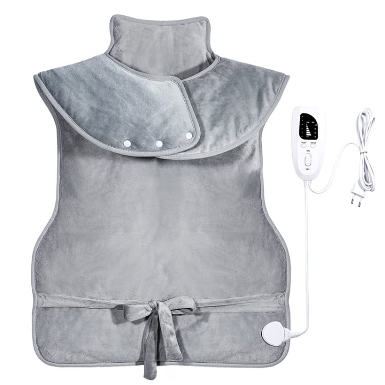 CozyHeat Electric Heated Shoulder & Neck Guards - Ultimate Comfort-Warmth 2 Sheepskin Heated Vest With Remote Control For Full-Body Warmth, Adjustable Heat Settings, And Soft Plush Material; Perfect For Cold Weather Comfort And Therapeutic Heat Therapy.