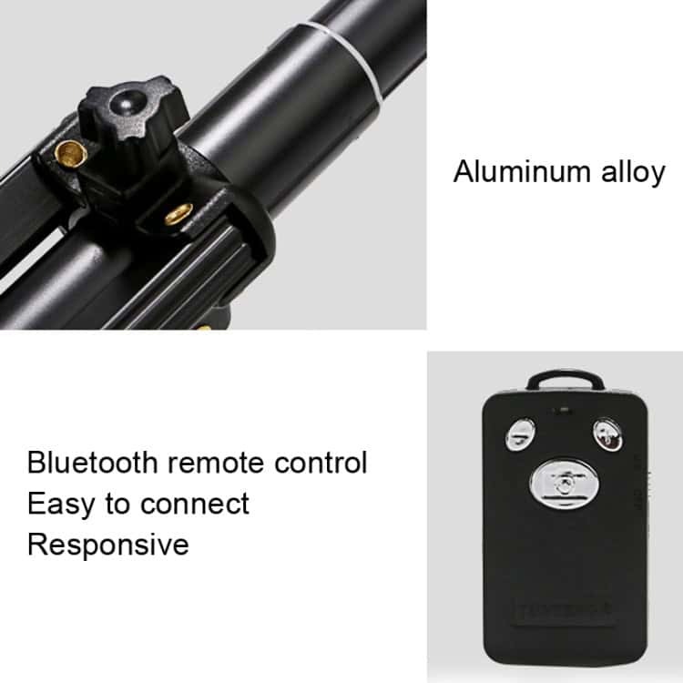 YUNTENG Selfie Stick Tripod with Bluetooth Remote - Camera Stand 4 Wireless Bluetooth Remote Control For Electronic Devices, Easy To Connect And Responsive Design.