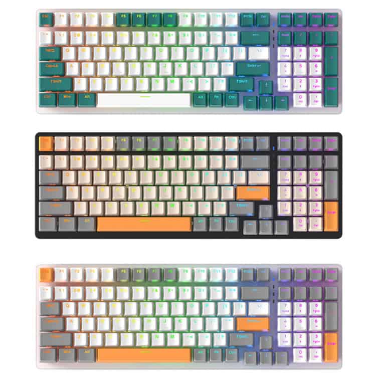 ZIYOU LANG K3 Wired Mechanical Keyboard - 100 Keys, RGB Backlit, 1.5m Cable 2 Rgb Mechanical Keyboard With Colorful Backlit Keys, Usb Gaming Keyboard, Multi-Color Led Keyboard, Illuminated Gaming Keyboard, Rgb Backlit Computer Keyboard For Gaming And Office Use.
