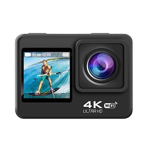 High-Resolution Action Camera With 4K Ultra Hd Video Recording And Wi-Fi Connectivity For Capturing And Sharing Sports And Adventure Activities.