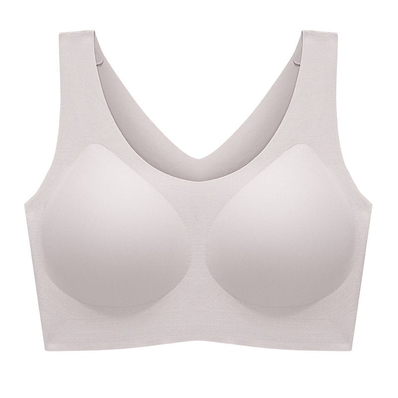 CloudSoft Seamless Women's Underwear - Comfy Fit, All-Day Comfort, Various Sizes 5 Comfy Seamless White Bra, Supportive Everyday Lingerie For Women, Soft Fabric, Smooth Fit, Ideal For Daily Wear And Comfort, No Underwire, Breathable Material, Intimatewear For Women, Syndmart Product.