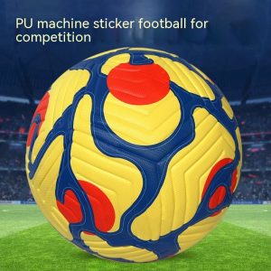 PU machine sticker football for competition and practice, durable sports equipment, high-quality soccer gear, vibrant design, suitable for training or matches, by Syndmart.