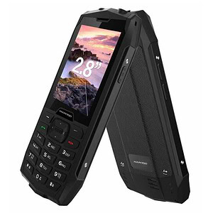 2.8-inch rugged feature phone with large display, long battery life, and durable design for reliable communication in outdoor and industrial environments. Perfect for work and off-grid use.