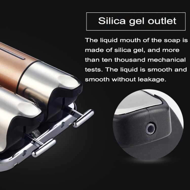 1000ml Dual Hotel Shower Dispenser for Shampoo & Soap, Wall Mounted 4 Silica Gel Outlet On Soap Dispenser, Smooth Liquid Soap Flow, Durable Soap Container, High-Quality Mechanical Test Equipment, Leak-Proof Soap Pump For Sanitation And Hygiene.