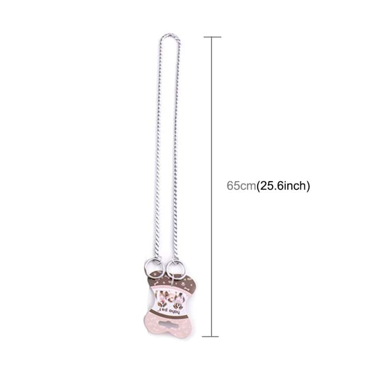 65cm Solid Metal Dog Collar - Heavy-Duty Snake Chain for Pet Durability 3 1. Silver Pet Nail Clipper With Safety Guard, 65Cm Long, For Gentle And Precise Grooming Of Dogs And Cats.