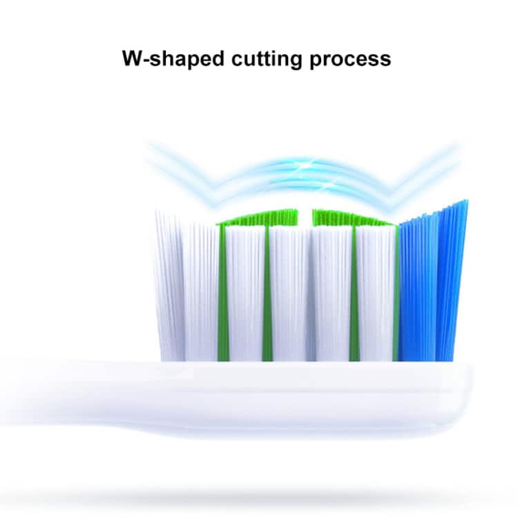 HUAWEI Lebooo Smart Toothbrush Head for HCB0001 - 2 PCS, Advanced Cleaning 7 Thin Multi-Colored Toothbrush Bristles With W-Shaped Cutting Process For Enhanced Cleaning - Syndmart.