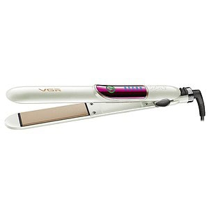 1. Modern hair straightener with digital display, ceramic plates, and ergonomic design for salon-quality styling.