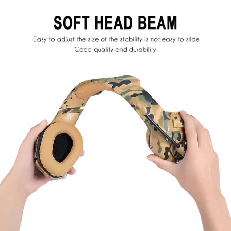 4-in-1 Gaming Headset for PS4, Smartphone, Tablet, PC, Notebook (Black+Blue) 8 Soft Head Beam Camouflage Headphones For Adjustable Comfort, Durable Design, Perfect For Gaming And Casual Use By Syndmart. Easy To Wear With Customizable Fit And High-Quality Sound.