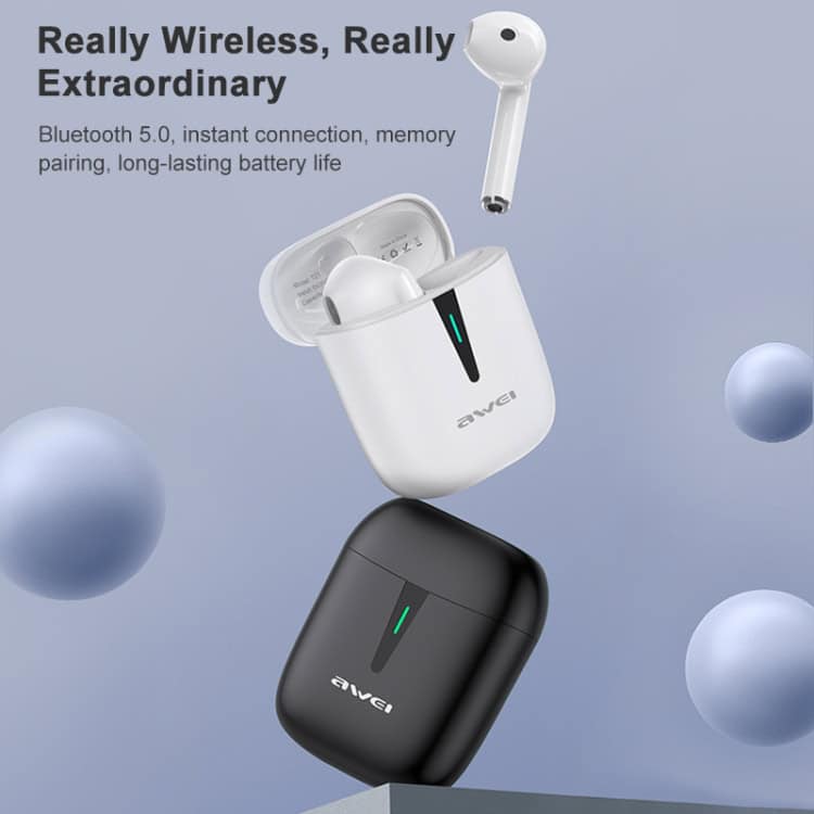 Awei T21 Bluetooth 5.0 Wireless Sports Headset with Charging Case, Perfect for Active Lifestyle 6 Wireless Bluetooth Earbuds With Charging Cases, Sleek Design, Long-Lasting Battery, And Instant Connection For Enhanced Audio Experience. Perfect For On-The-Go Listening.
