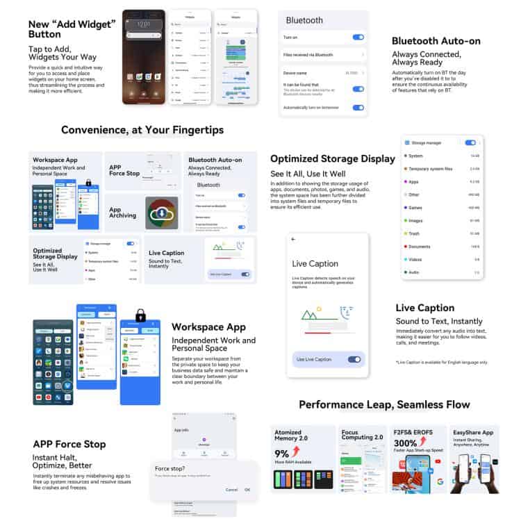 Blackview COLOR 6: 8GB+128GB, 6.67" Android 15, Face & Fingerprint ID, Octa Core 17 Add Widget Button For Quick Access | Syndmart'S Intuitive Widget Feature Enhances Your Smartphone'S Functionality With Customizable Shortcuts And Seamless App Integration.