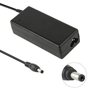 1. Power adapter charger for electronic devices, compatible with various models, EU plug, black color, reliable power supply accessory.