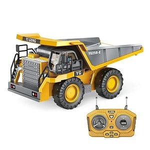 Remote control toy dump truck with realistic design and durable materials, perfect for kids and collectors. Features a wireless controller for easy operation and fun outdoor or indoor play.