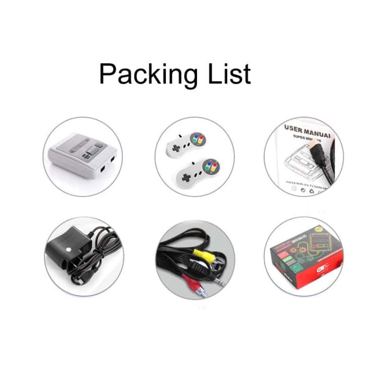 SFC620 Mini 8-Bit TV Game Console with 620 Games & AV Output 8 Mini Gaming Console With Controllers, User Manual, Av Cables, Power Adapter, And Game Cartridge - Perfect For Retro Gaming Entertainment And Nostalgic Fun.