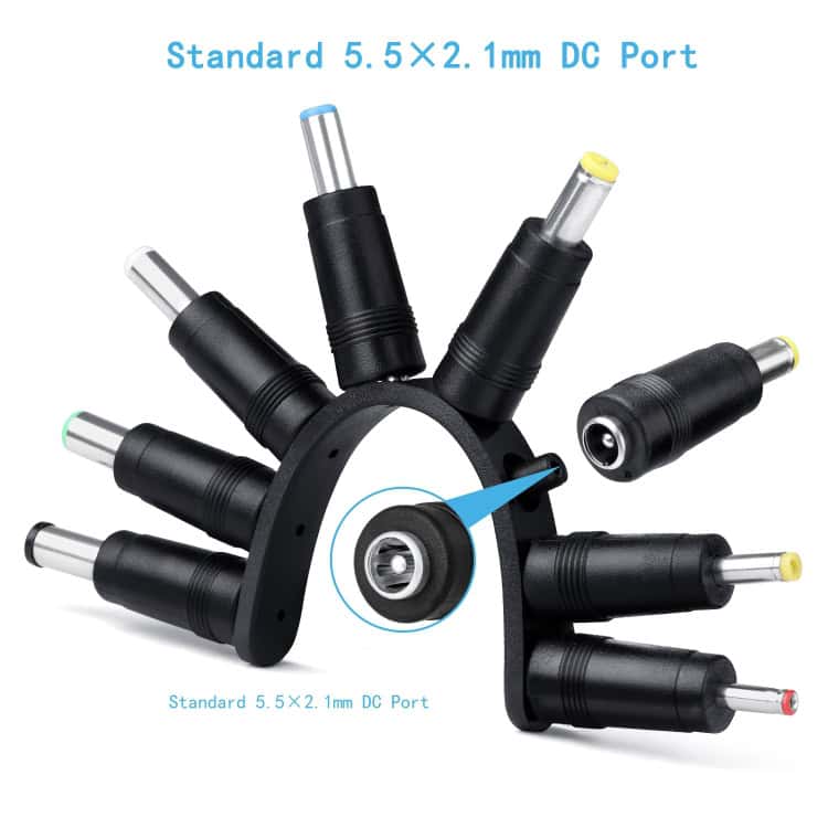 USB Multi-Function Interchange Plug DC Power Cord - Convenient Charging Cable 4 5.5X2.1Mm Dc Power Jack Connectors For Electronic Devices And Power Supplies, High-Quality And Durable.