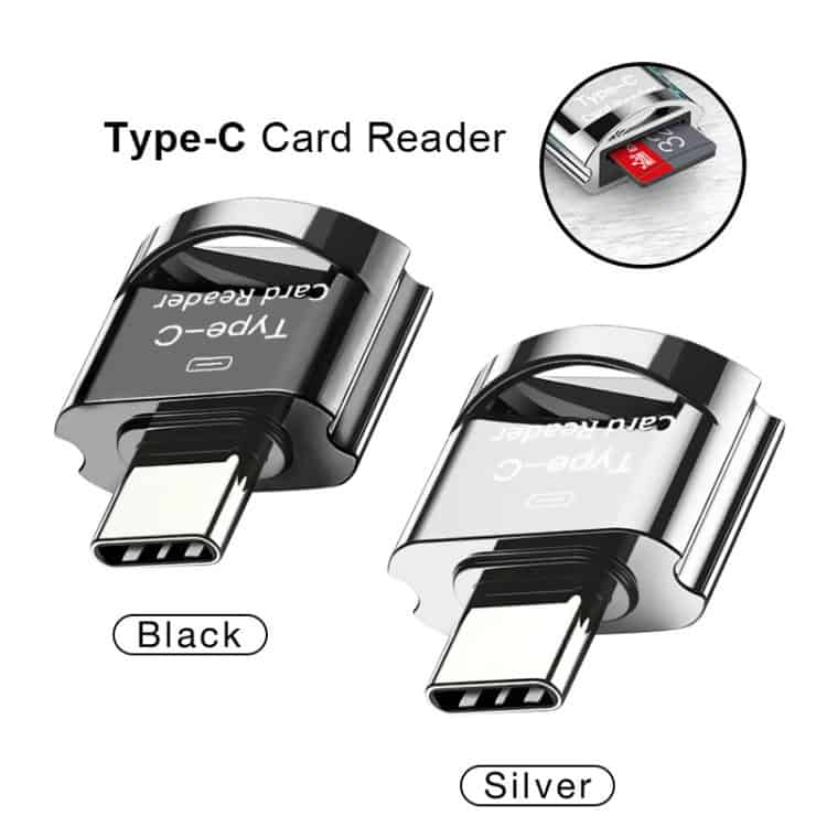C10 TYPE-C Mobile Memory Card - Expand Your Phone's Storage Fast! 4 Type-C Card Reader For Data Transfer, Compatible With Usb-C Devices, Available In Black And Silver Colors, Compact Design For Convenient Use With Laptops And Smartphones.