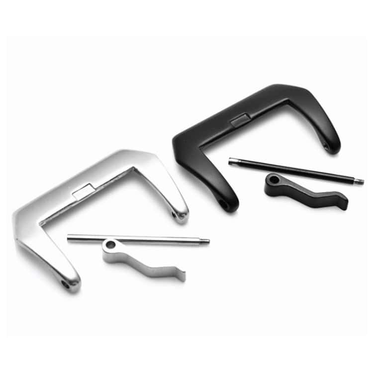 3-Piece Stainless Steel Pin Buckle Watch Set - Elegant & Durable 3 Chrome And Black Bike Lock Clamps With Keys For Secure Bicycle Locking. Durable, Easy-To-Use Bike Security Accessories For Safe Urban Riding.