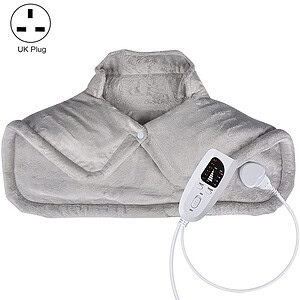 Electric heated shawl with remote control for portable warmth and comfort, soft plush fabric, ideal for cold weather, energy-efficient heat therapy, versatile for home and travel use.