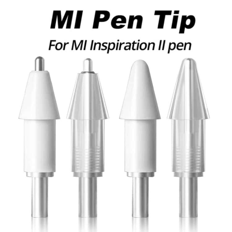 Xiaomi Pad 6/6 Pro Stylus Tip Replacement Nib - Enhanced Precision & Durability 2 Four Mi Pen Tips For The Mi Inspiration Ii Pen, Showcasing Different Shapes And Designs.