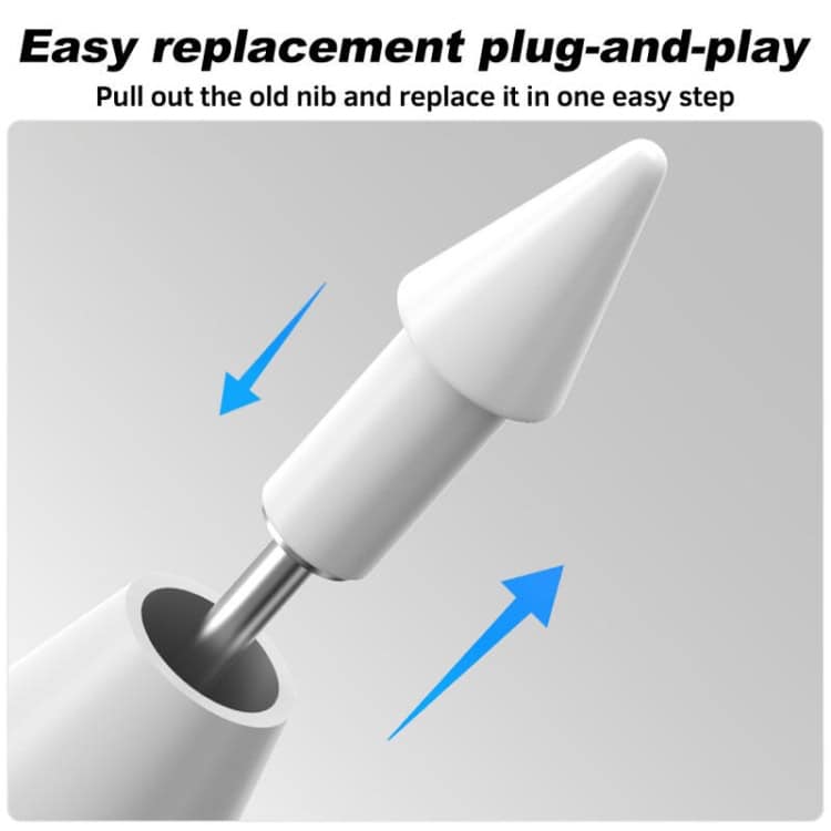 Xiaomi Pad 6/6 Pro Stylus Tip Replacement Nib - Enhanced Precision & Durability 6 Close-Up Of A White Replacement Nib For A Stylus, Demonstrating The Plug-And-Play Feature For Easy Replacement.