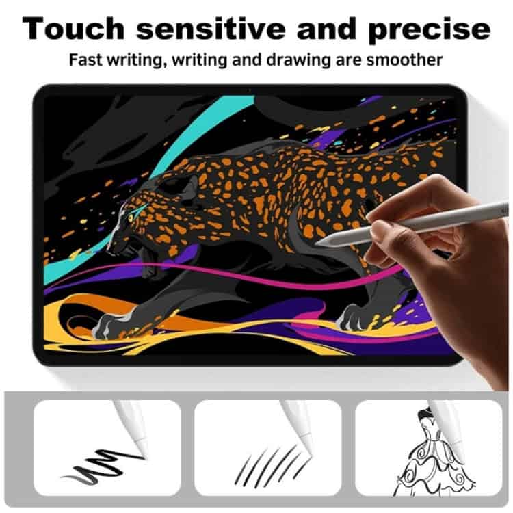 Xiaomi Pad 6/6 Pro Stylus Tip Replacement Nib - Enhanced Precision & Durability 8 Digital Drawing Of A Leopard On A Tablet With A Stylus, Showcasing Touch Sensitivity And Precision In Art Creation.