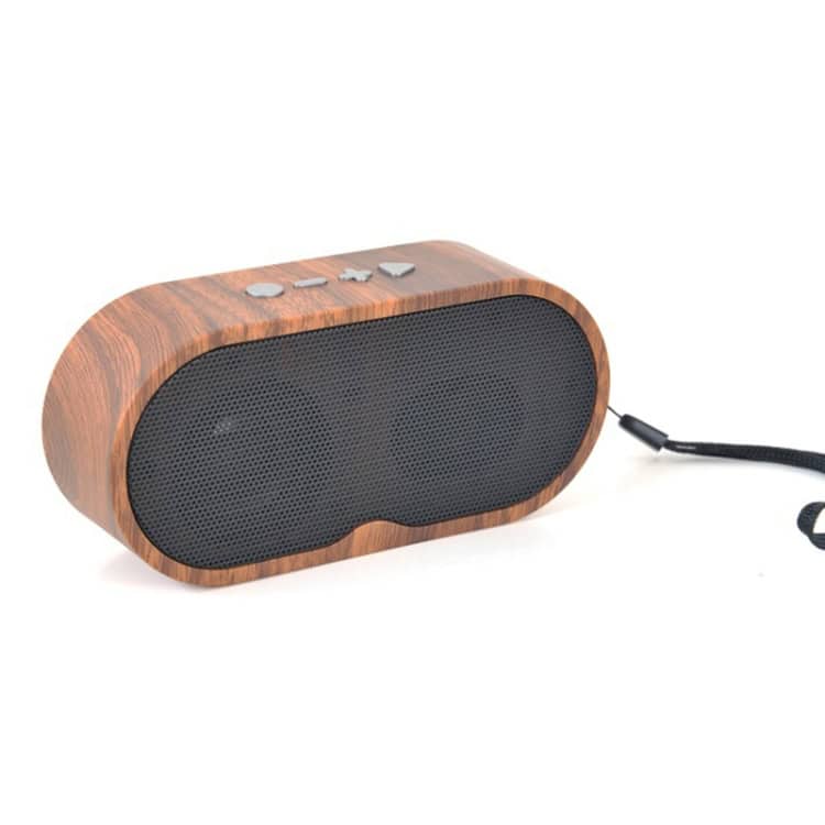 Wireless Sound: F3 Retro Mini Bluetooth Speaker - Wood Grain, TF Card Support 1 Portable Bluetooth Speaker With A Wood Finish, Compact Design, And Control Buttons For Wireless Audio, Perfect For On-The-Go Music Enjoyment And Outdoor Use.