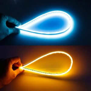 2 PCS 30cm DC12V Double Color Car Turn & Running Lights with LED SMD-2835 Beads