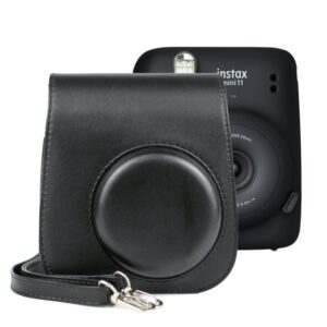 Stylish Leather Case Bag for FUJIFILM Instax mini 11 with Strap