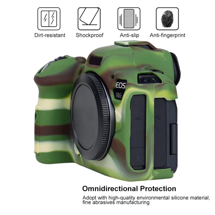 Canon EOS R6 Litchi Texture Soft Silicone Case: Enhanced Grip & Protection 3 Canon Eos R6 Litchi Texture Soft Silicone Case: Enhanced Grip &Amp; Protection - Image 3