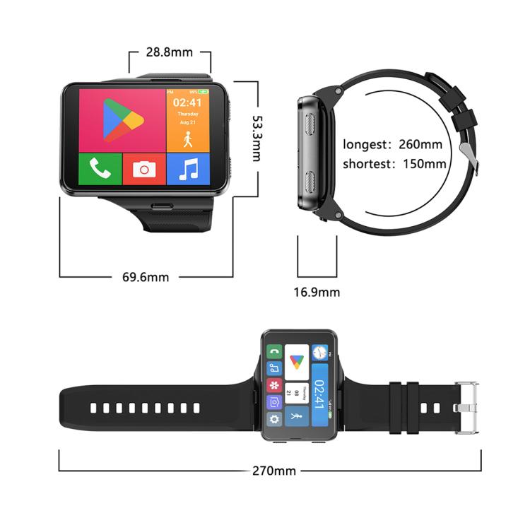 Next-Gen S999 4G Smartwatch: 2.88" TFT Screen, Android 9.0 4 Next-Gen S999 4G Smartwatch: 2.88&Quot; Tft Screen, Android 9.0 - Image 4