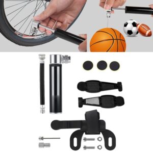 Compact Bike Pump Combo with Tire Patch Kit & Lever - On-the-Go Essentials