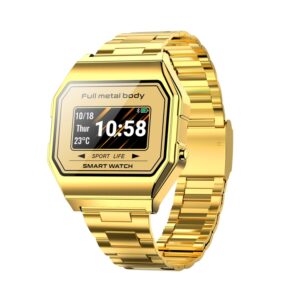 Steel Smartwatch - KW18 IP67 Water Resistant, 0.96" Color Screen, Stylish Design